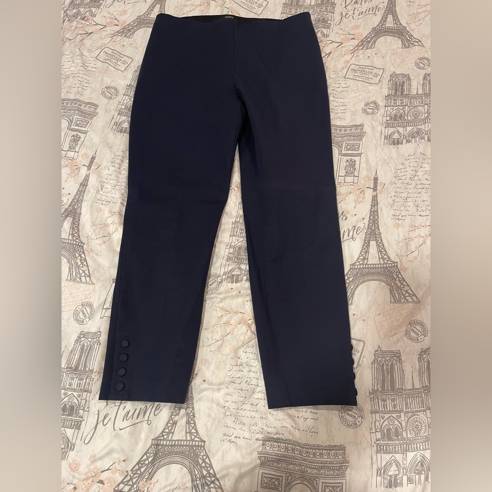 Theory Navy Blue Tailored Pants size 10